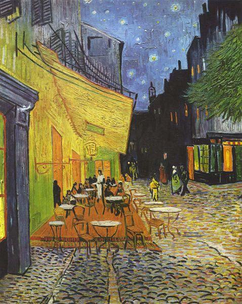 Vincent Van Gogh The CafeTerrace on the Place du Forum, Arles, at Night September oil painting image